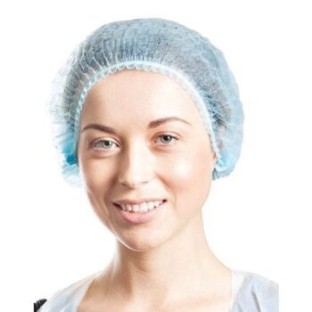 Cap Beret Crimped Elastic Double Blue 21 Inch (CARTON OF 1,000)