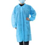 Coat Lab Velcro Closure Blue