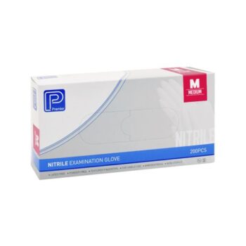 Nitrile Examination Glove Blue Powder Free M (BOX OF 100)