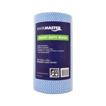 Cleaning Wipes Heavy Duty Perforated Roll Blue 30cm x 45m
