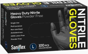 Saniflex Nitrile Black L 100s