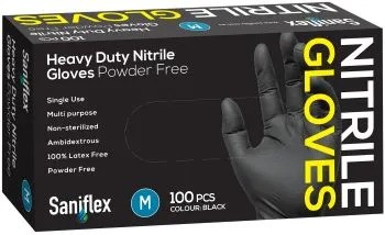 Saniflex Nitrile Black M 100s