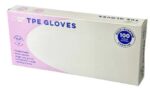 (MS55020) Closed Loop TPE Gloves, Clear, Medium (100pcs/PKT)